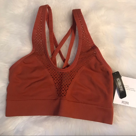 burnt orange sports bra